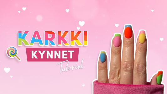 Värikäs ranskalainen manikyyri – pastellisävyinen look vaihe vaiheelta