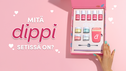 Mitä dippi™-aloituspakkaus sisältää? Katso koko sisältöopas