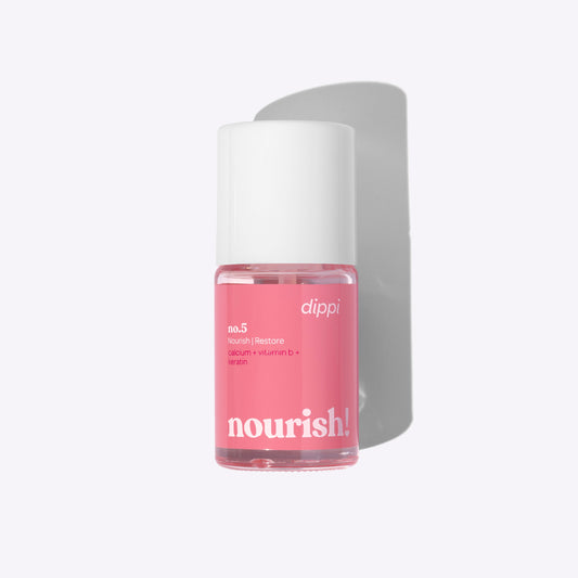 Nourish nagelbandsvård med jojoba och växtbaserad keratin för nageltrender 2024. Perfekt för hållbara naglar hemma och nagelkit, förbättrar nagelhälsan